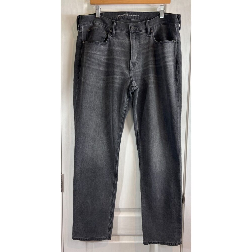Old Navy Men's Slim Stretch Jeans Grey Wash Size 36 x 32
